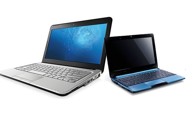netbook and a laptop