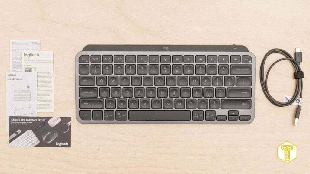 In Box - Keyboard Logitech MX Keys Mini Review
