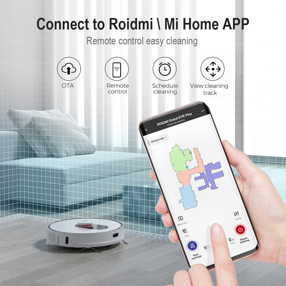 Roidmi EVE Plus robot vacuum cleaner
