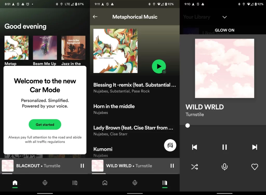 Car mode on Spotify is back