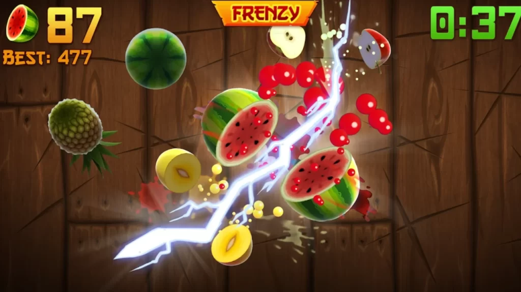 Smartphone games - Fruit Ninja