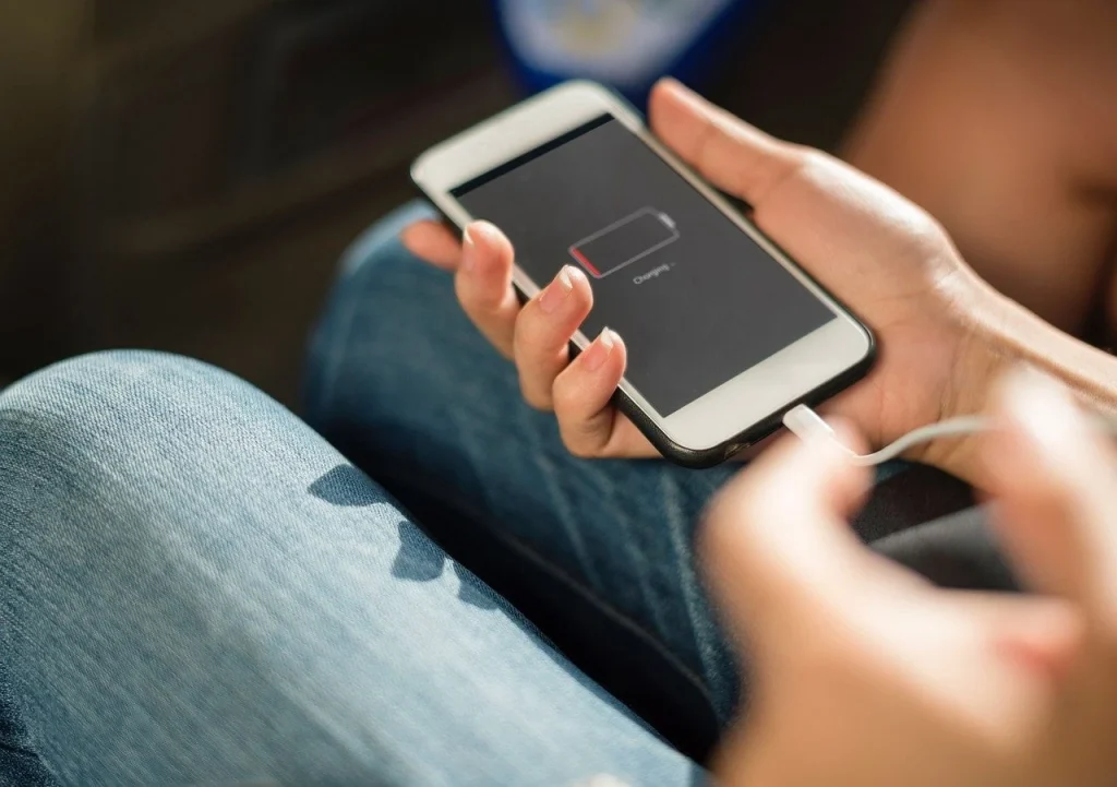 Used phone versus battery