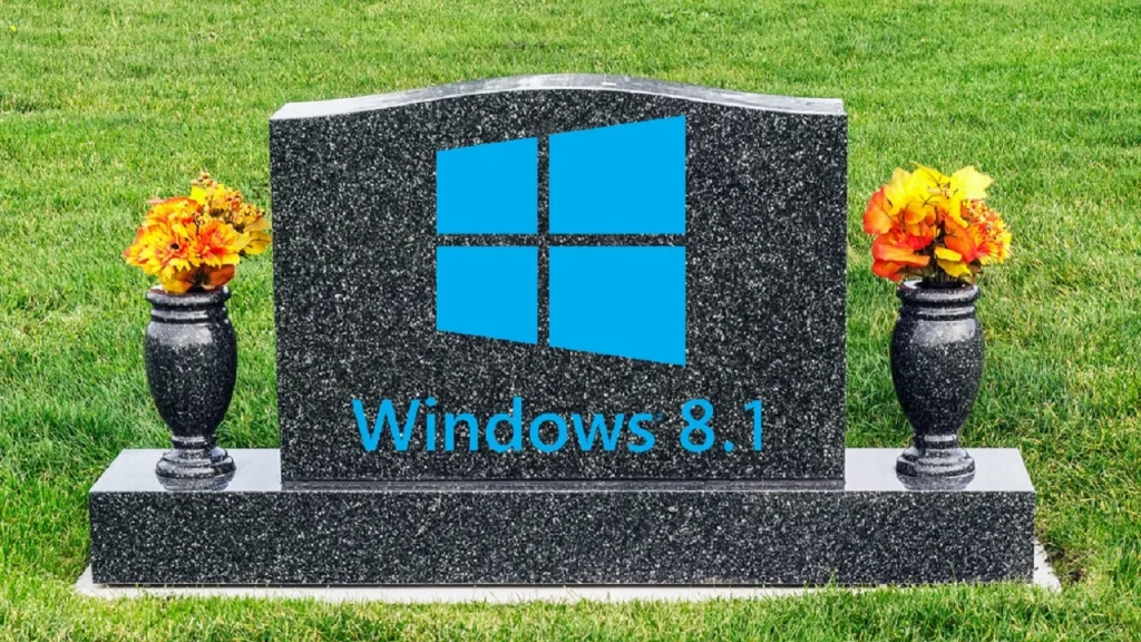 End of Microsoft Windows 8.1
