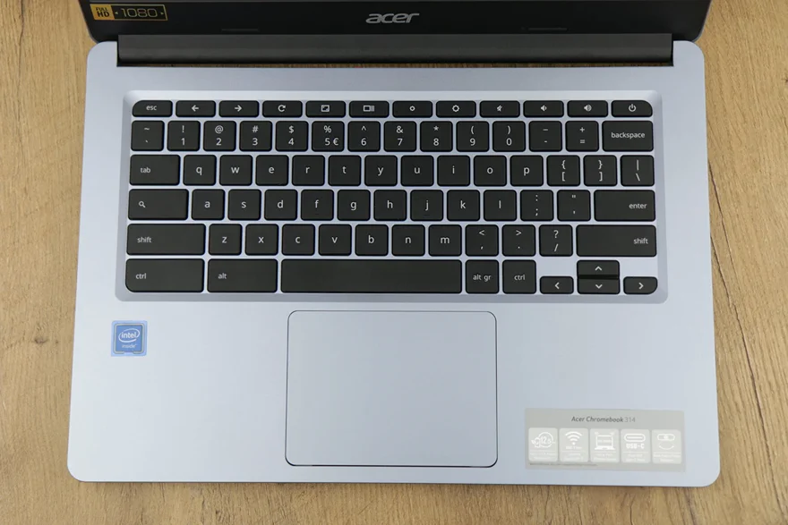 Acer Chromebook 314 review Opinion - Keyboard