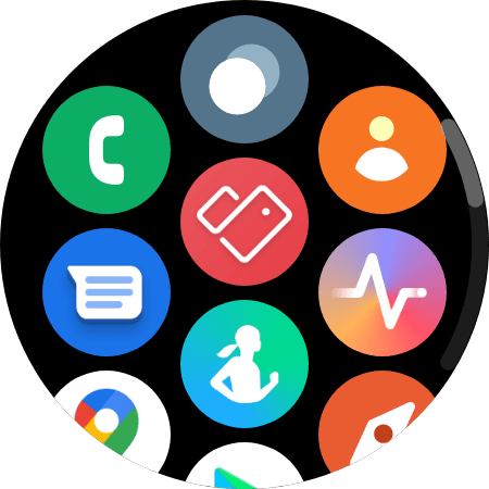 Wear OS 3 features - main menu