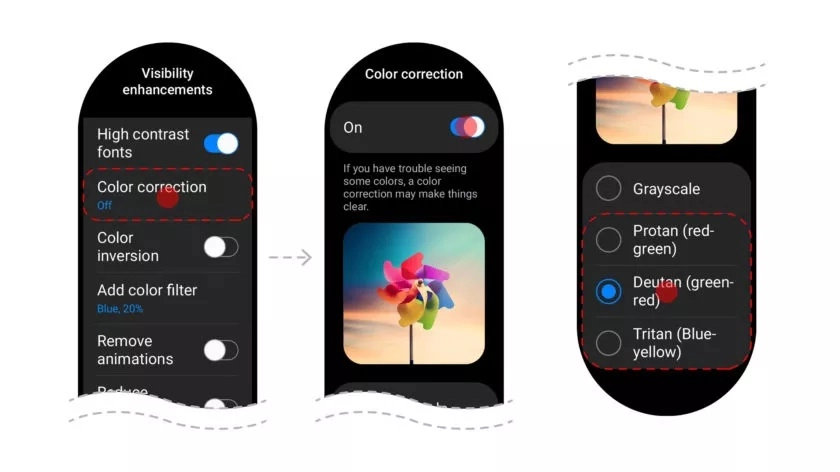 Accessibility for color blindness