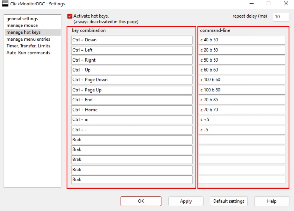 clickmonitorddc settings