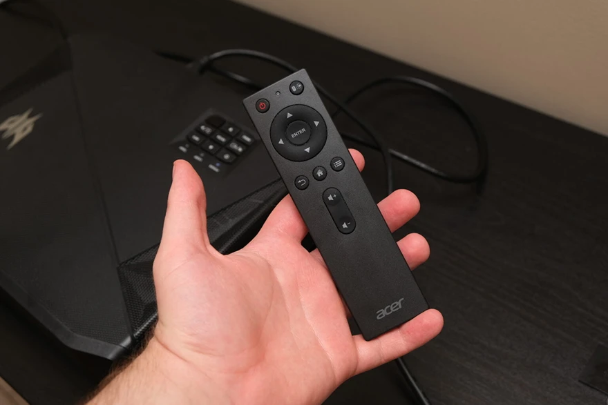 Acer Predator GD711 review - remote control