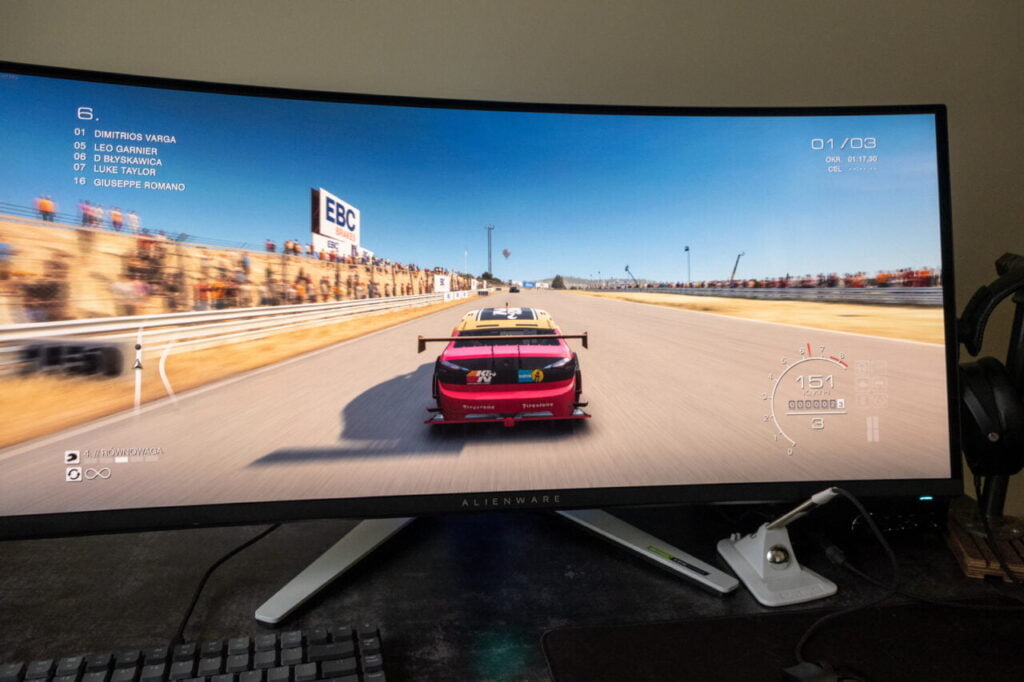 GRID 2 on a Dell alienware aw3423dw monitor