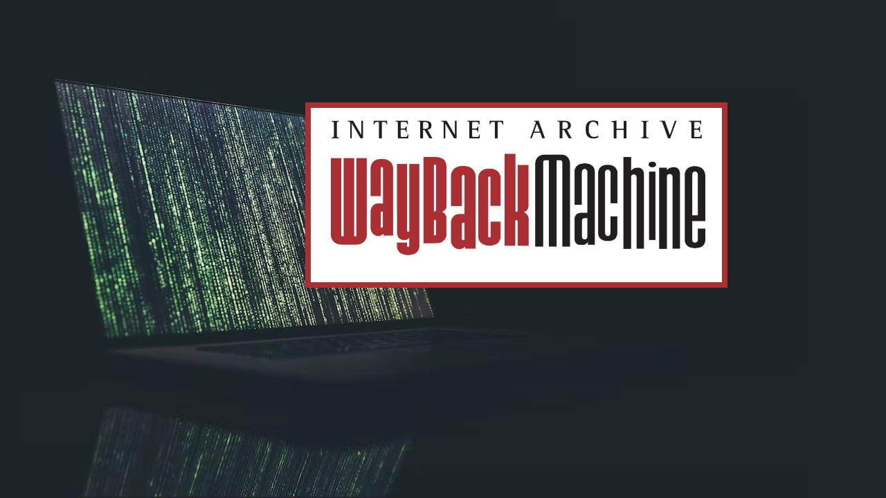 Wayback Machine - website archive