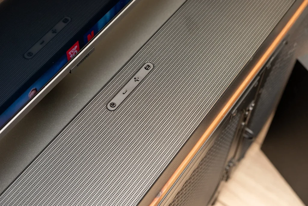 The buttons on the top of the Samsung HW-Q700B soundbar