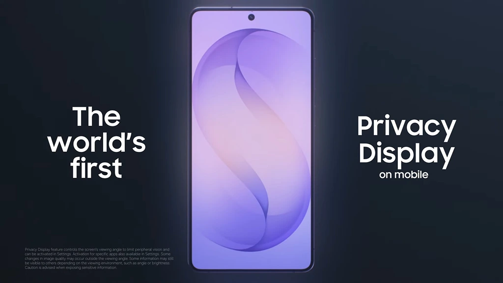 How Privacy Display Works in the New Samsung Galaxy S26?