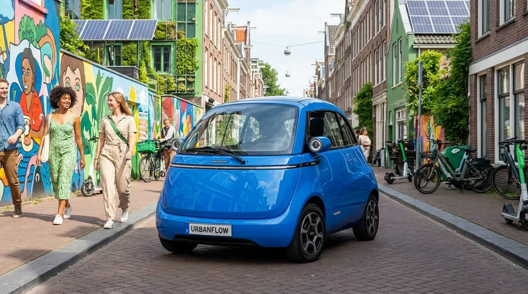 Image showing Electric Microcar Urban Mobility