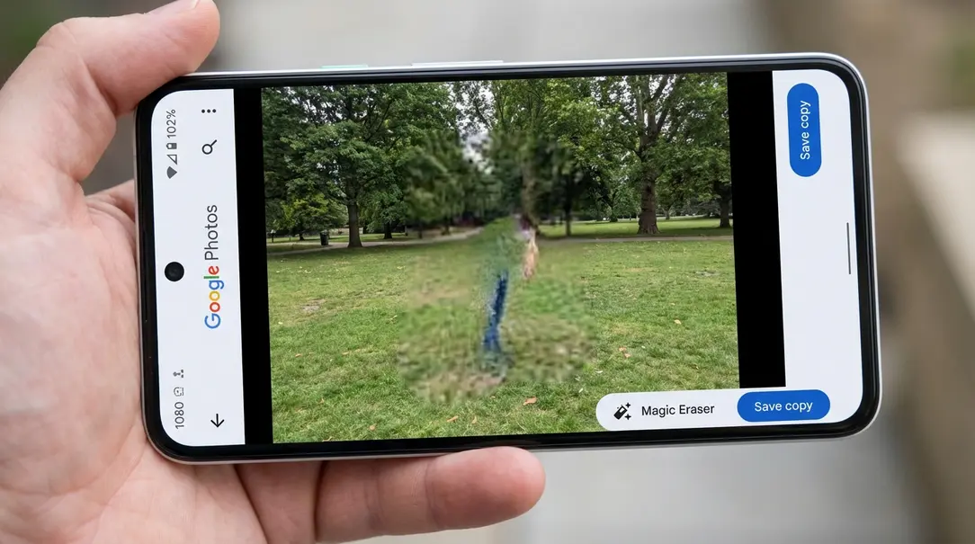 Image showing Google Photos Magic Eraser Disappointment