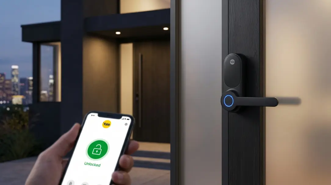 Image showing Yale Linus L2 Lite Smart Lock on Modern Door