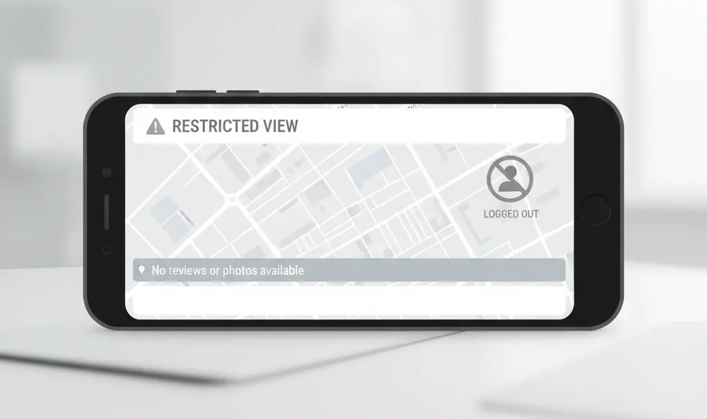 Image showing Google Maps Limited View Illustration