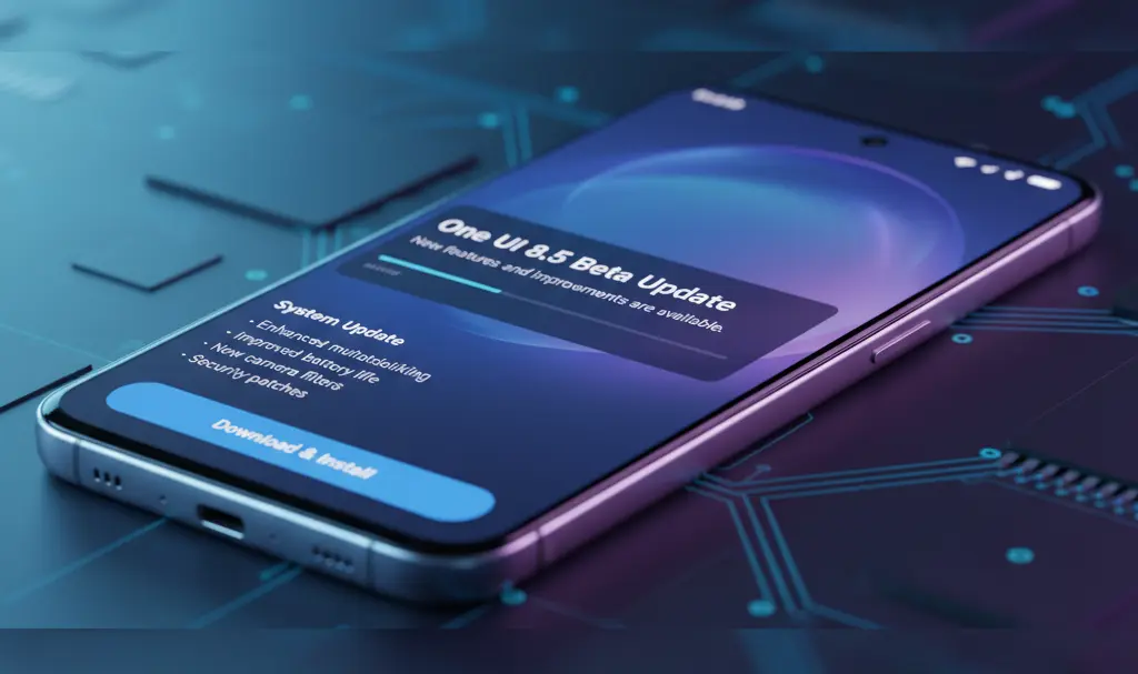 Image showing Samsung-Galaxy-S25-One-UI-8.5-Beta-Update-Notification