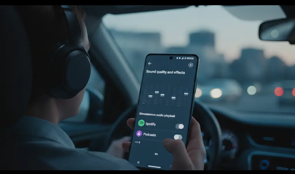 Image showing Samsung Separate App Sound Feature
