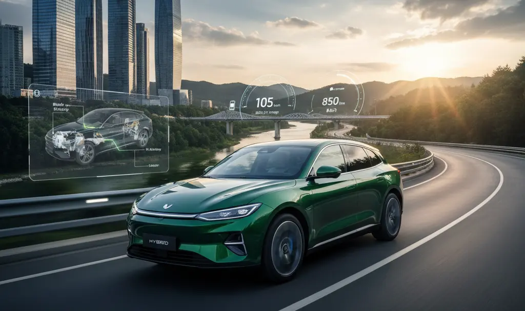 Image showing Leapmotor C10 Hybrid EV on a scenic road