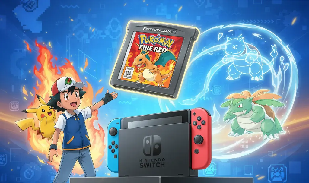 Image showing Pokémon Fire Red on Nintendo Switch Release