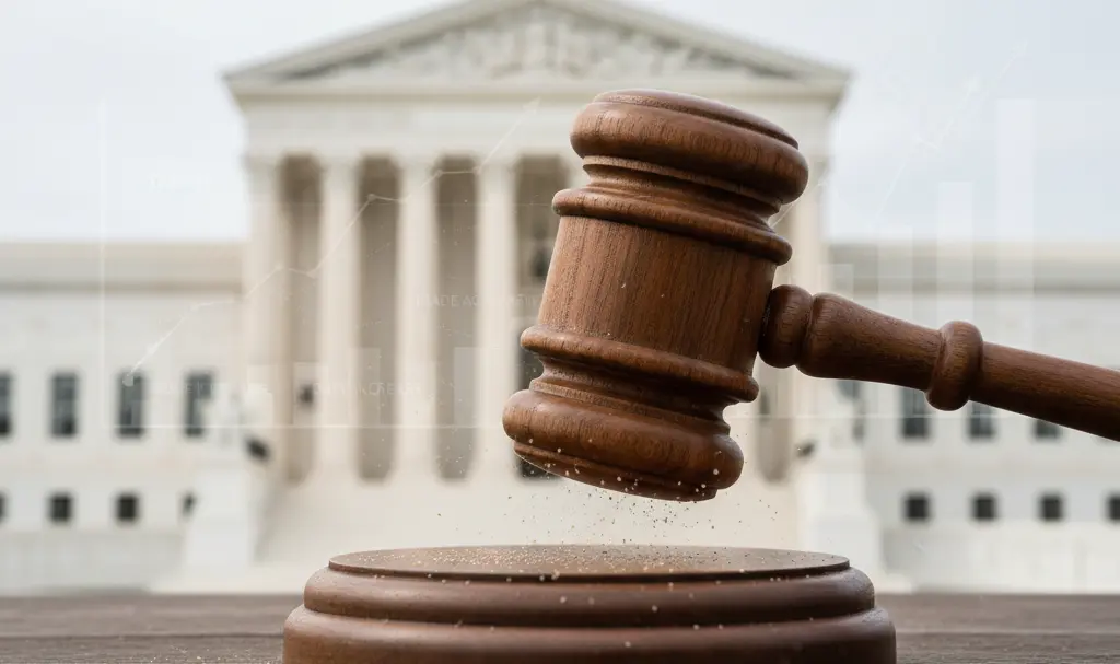 Image showing Supreme Court Gavel Ruling Tariffs