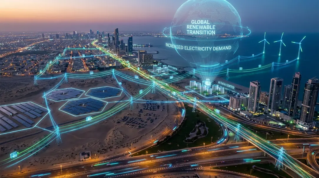 Image showing Renewable Energy Future Global Grid