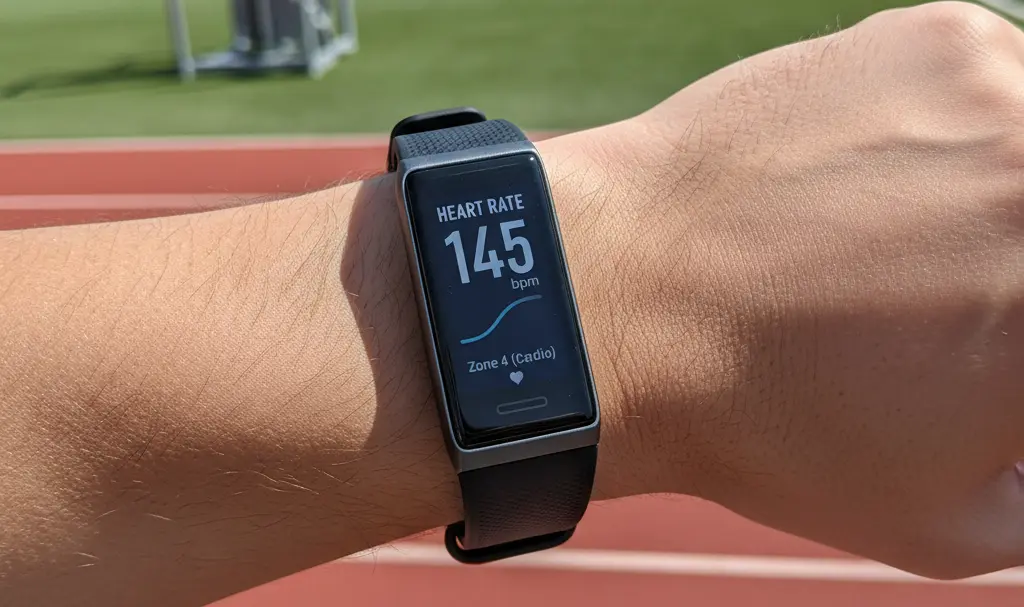 Image showing Samsung Galaxy Fit 3 Fitness Tracking Display