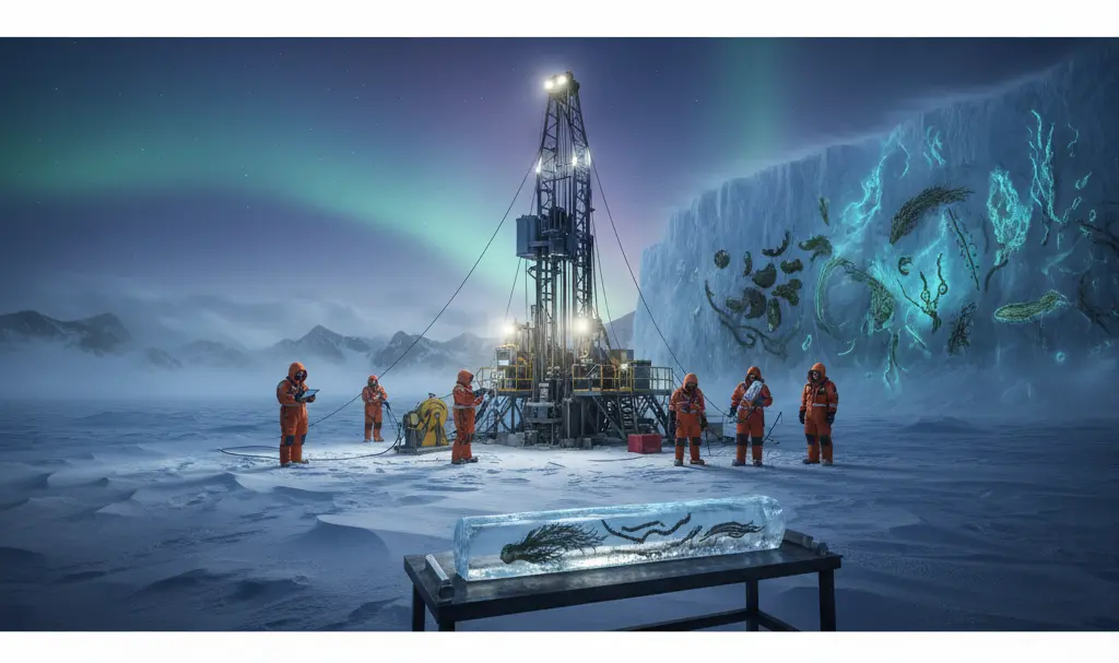 Image showing Antarctic Deep Ice Core Discovery
