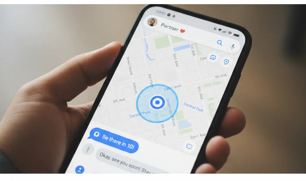 Image showing Google Messages Live Location Sharing Preview