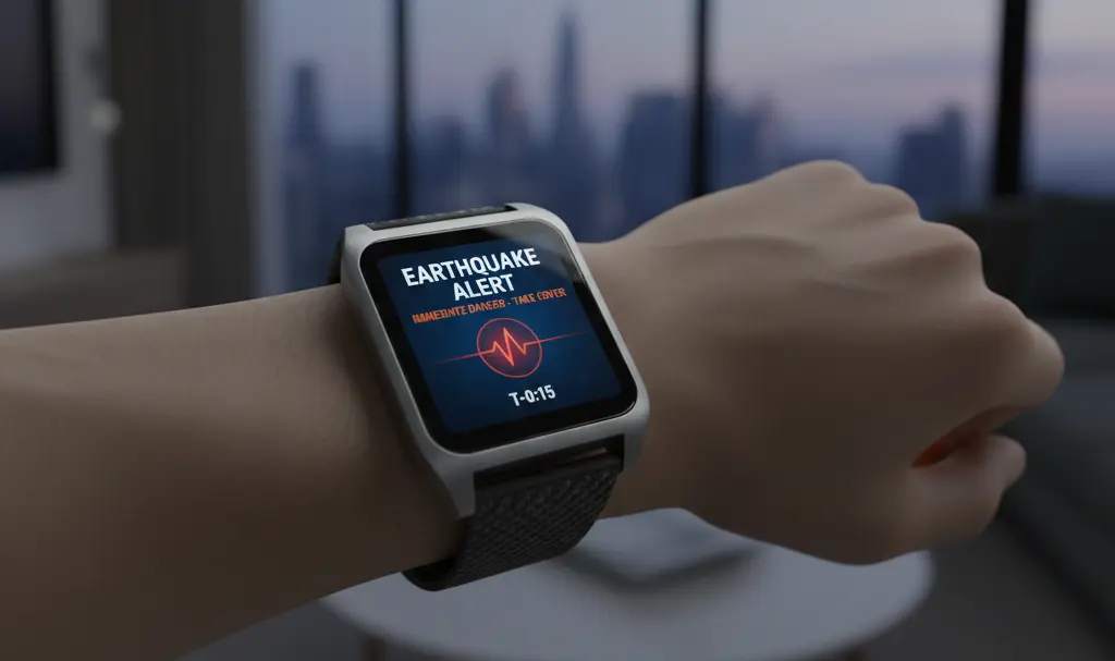 Image showing Wear OS Standalone Earthquake Alert Notification
