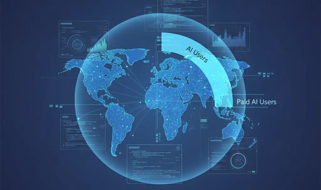 Image showing Global AI Adoption Statistics