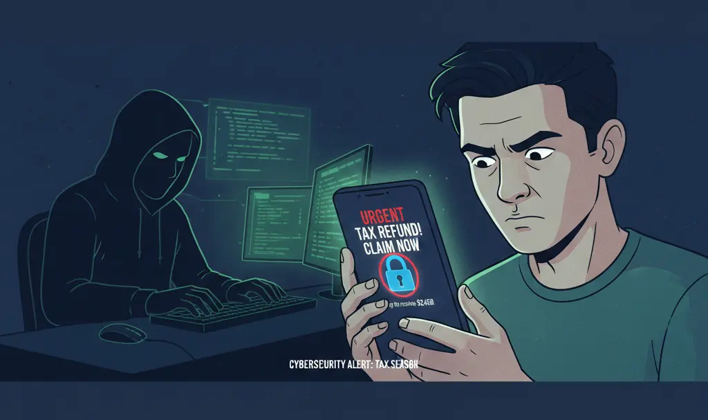 Image showing Tax Phishing Scam Warning