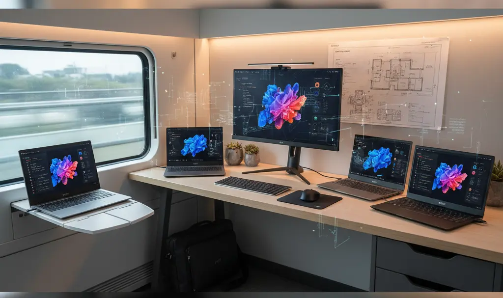 Image showing MSI Prestige Laptops and PRO MAX Monitor Showcase