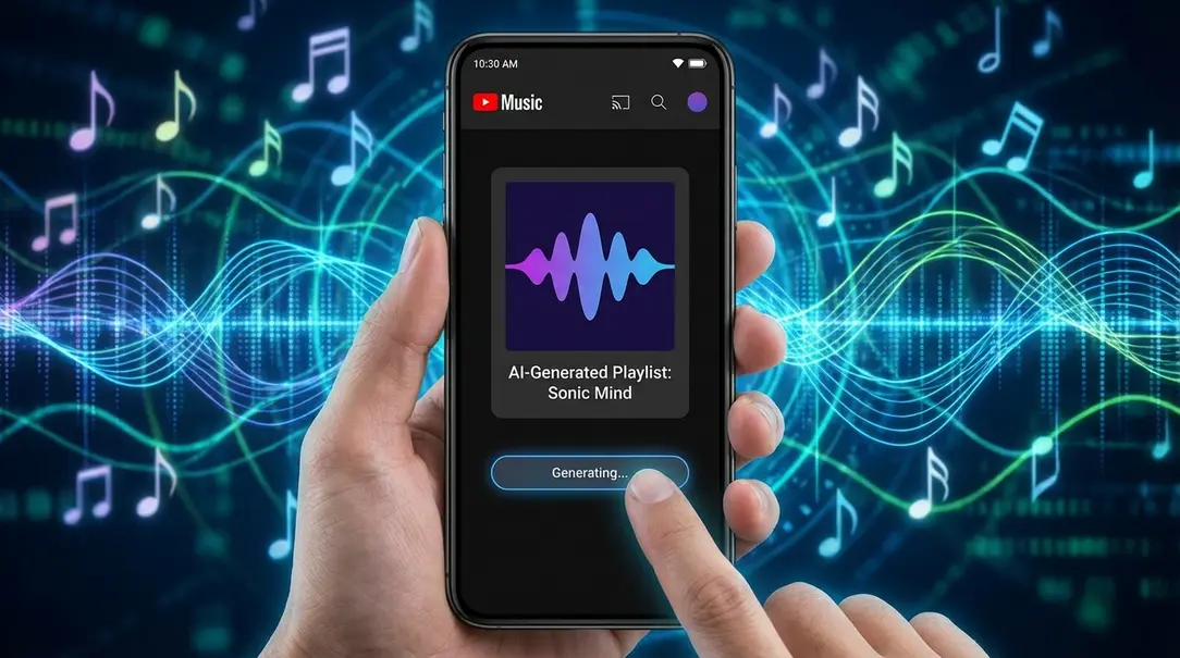 Image showing YouTube AI Playlist Feature