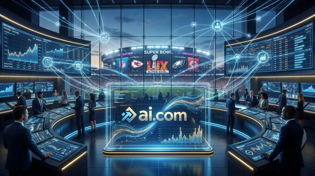 Image showing AI.com Super Bowl Domain Acquisition and Kris Marszalek