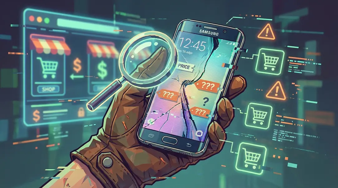 Image showing old-smartphone-marketplace-scam-warning