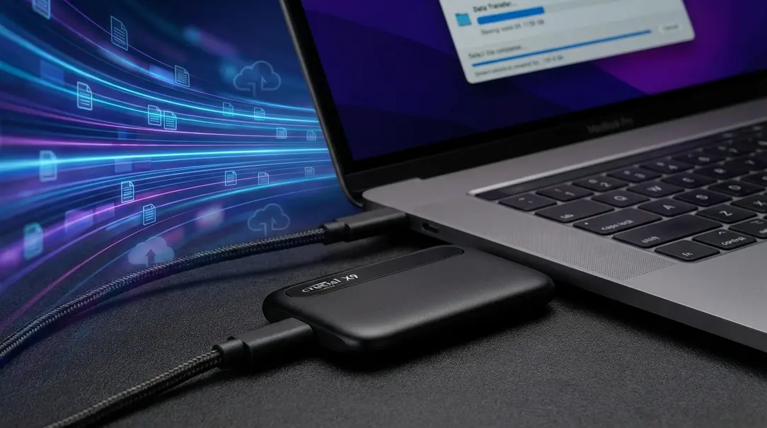 Image showing Crucial X9 4TB Portable SSD Storage