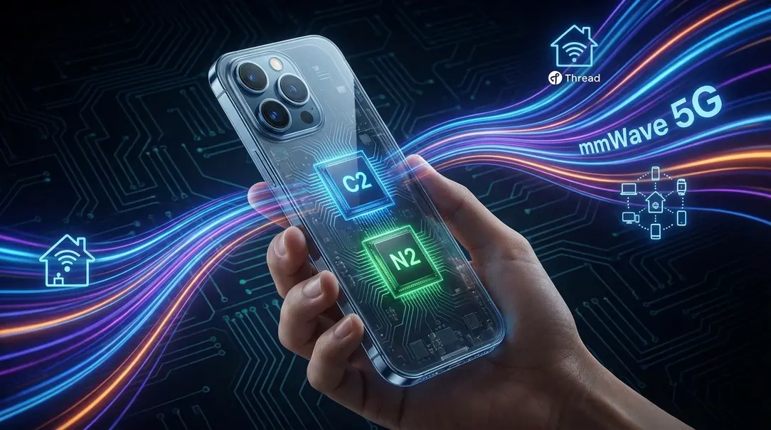 Image showing iPhone 18 Pro with C2 and N2 Chips