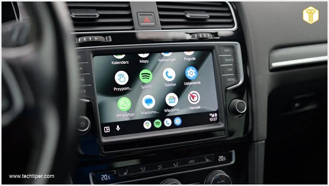 Image showing Wireless Android Auto Adapter Setup in Car