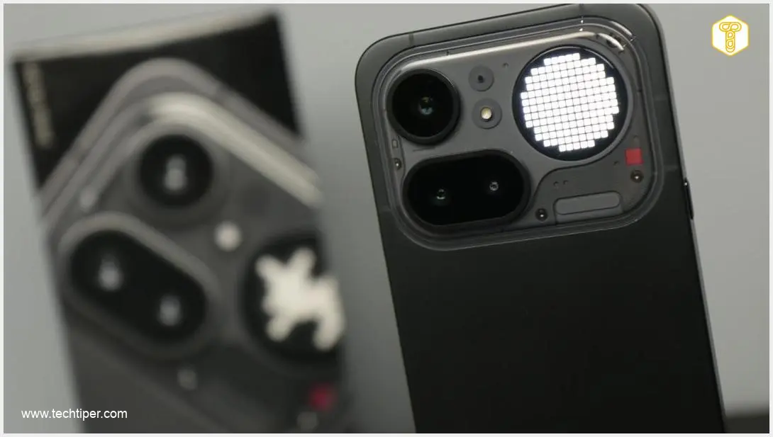 Image showing Nothing Phone 4a Pro Transparent Design with Glyph Interface