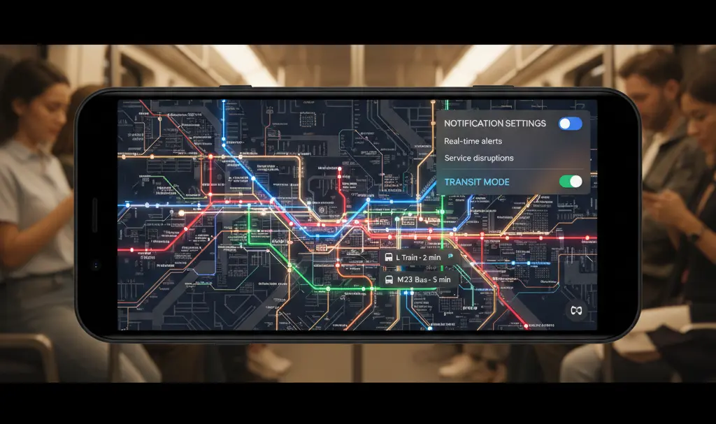 Image showing Google Pixel Transit Mode Feature