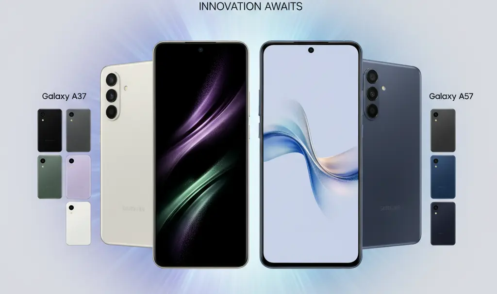 Image showing Samsung Galaxy A37 and A57 Leaked Renders