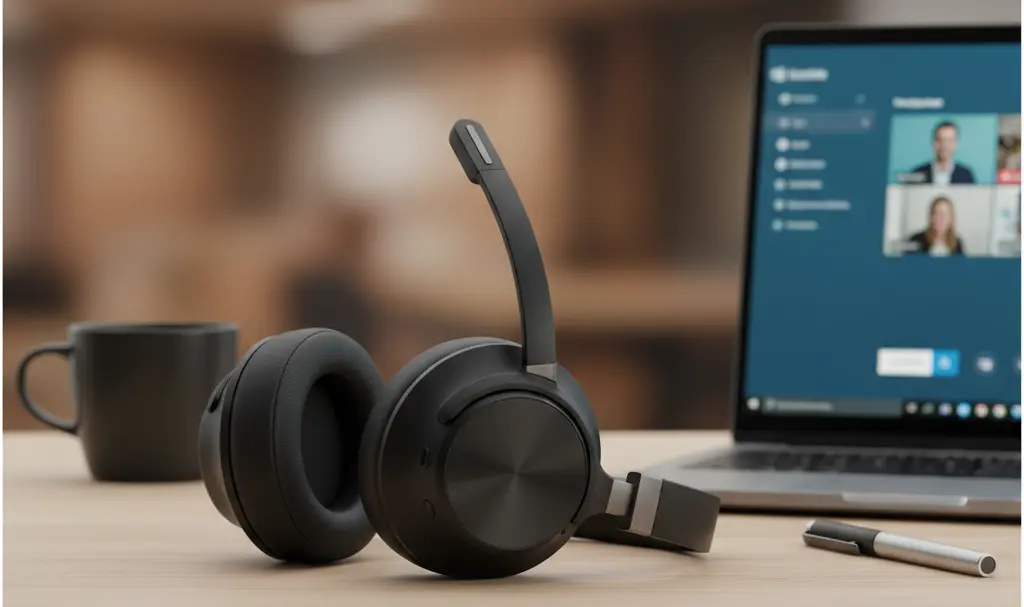 Image showing Jabra Evolve3 Headphones Professional