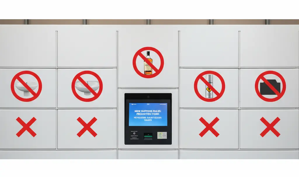 Image showing InPost Prohibited Items Parcel Locker