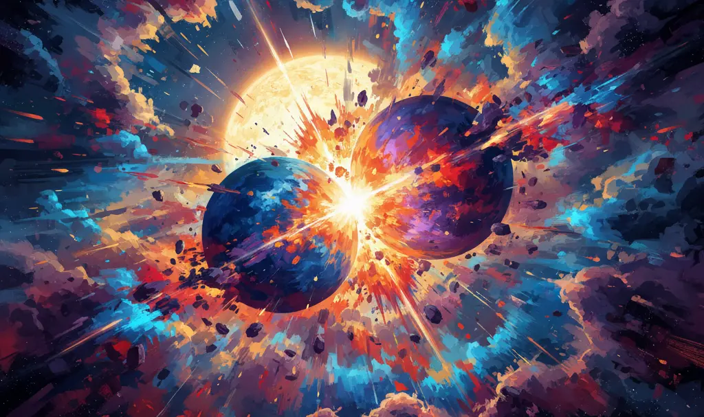 Image showing Planetary Collision ASASSN-21qj Dust Cloud