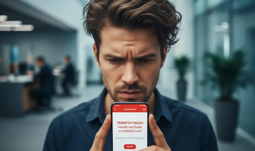 Image showing Mistaken Bank Transfer Error