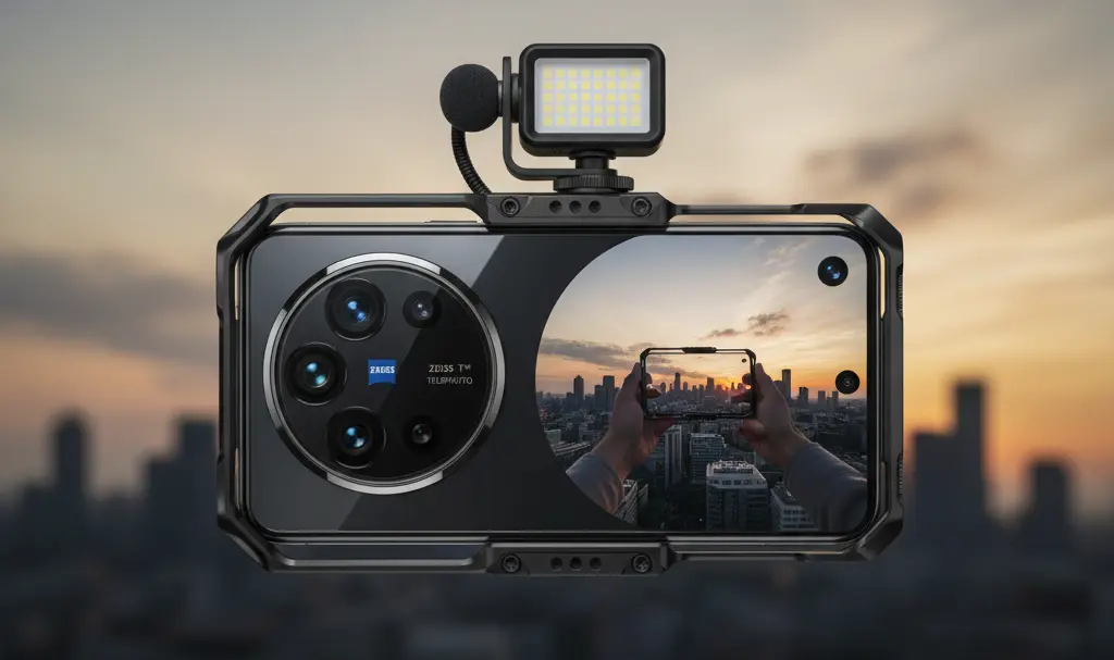 Image showing vivo X300 Ultra with ZEISS Telephoto Lens