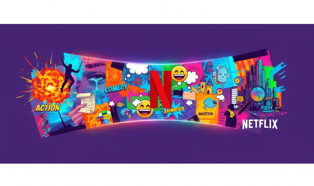 Image showing Netflix Content Collage