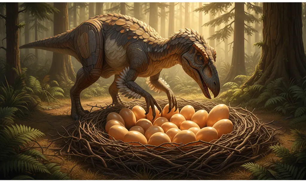 Image showing Oviraptor Nest Incubation Experiment
