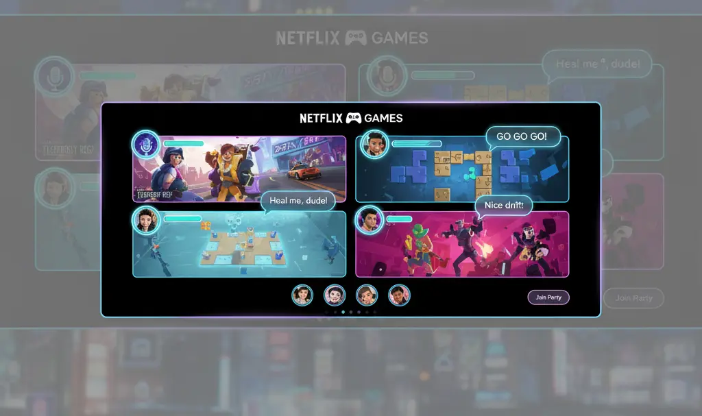 Image showing Netflix Gaming Social Voice Chat